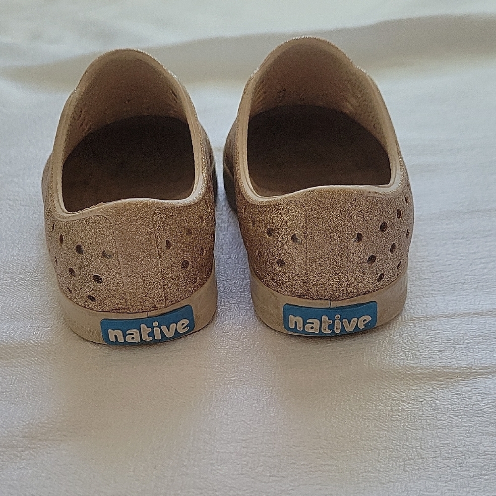 Native Gold Perforated Slip-On Shoes - Picture 5 of 5